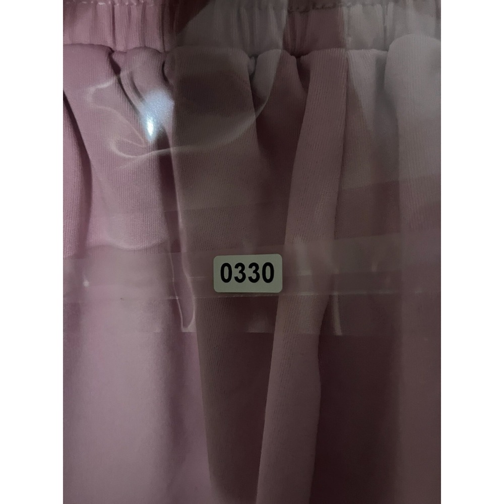 Vintage Pink High Waist Sweat Shorts Womens Size Medium Pockets Pull On - Picture 7 of 7